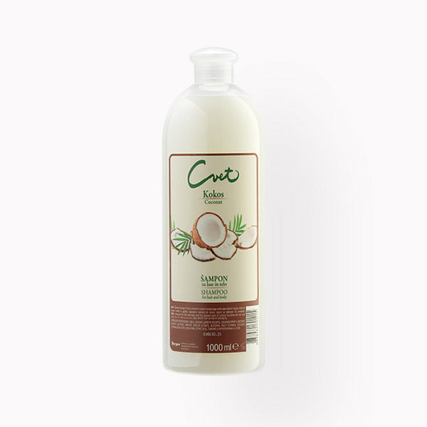 Cvet šampon za lase in telo Kokos 1l