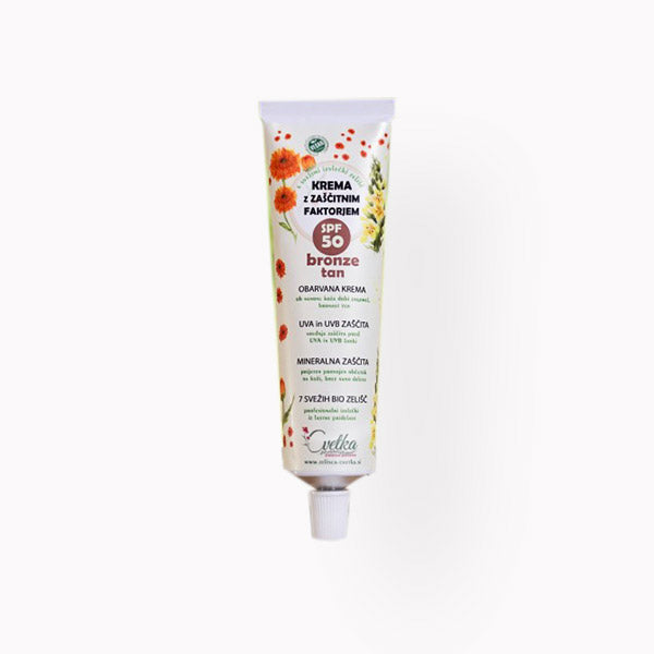 Cvetka BIO krema za sunčanje SPF 50 Bronze Tan